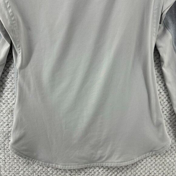 The North Face Layering Sweater Top S Gray 1/4 Zip Pullover Thumbholes Flashdry - Picture 9 of 16